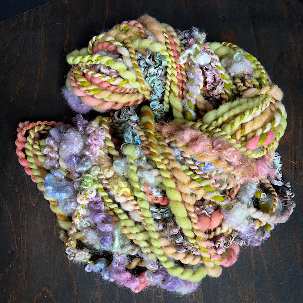 Art yarn for weaving and knitting