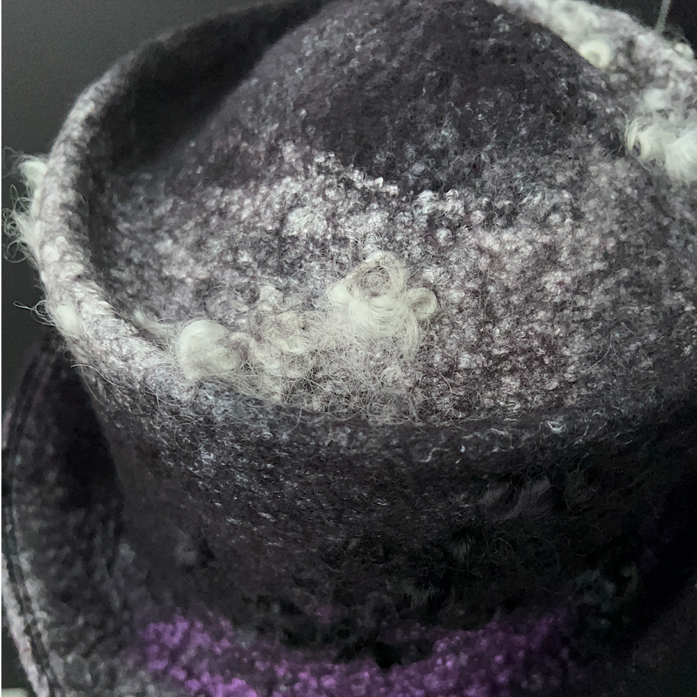 Felted top hat  - 22 3/4”