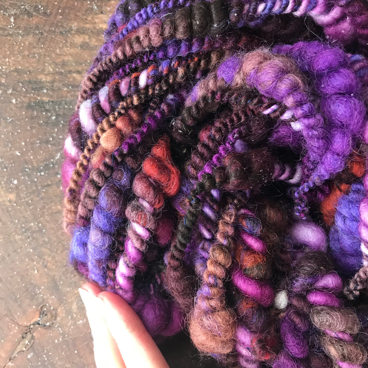 Purple art yarn 75g - Mynoush