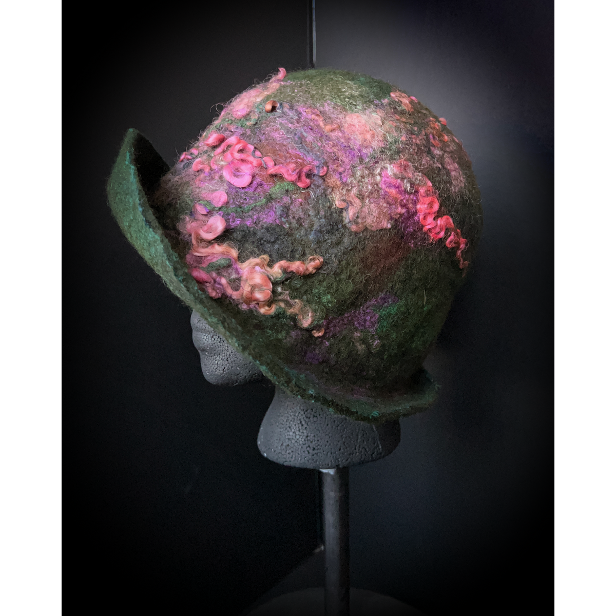 Felted cloche hat- 24”