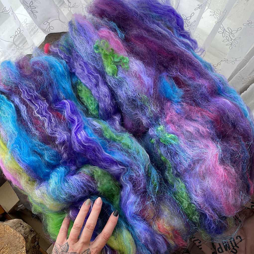 Art batt for spinning