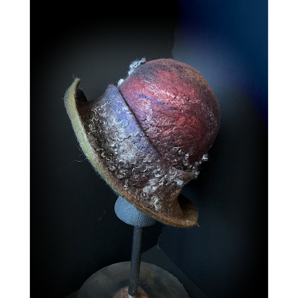 Felted cloche hat- 24”