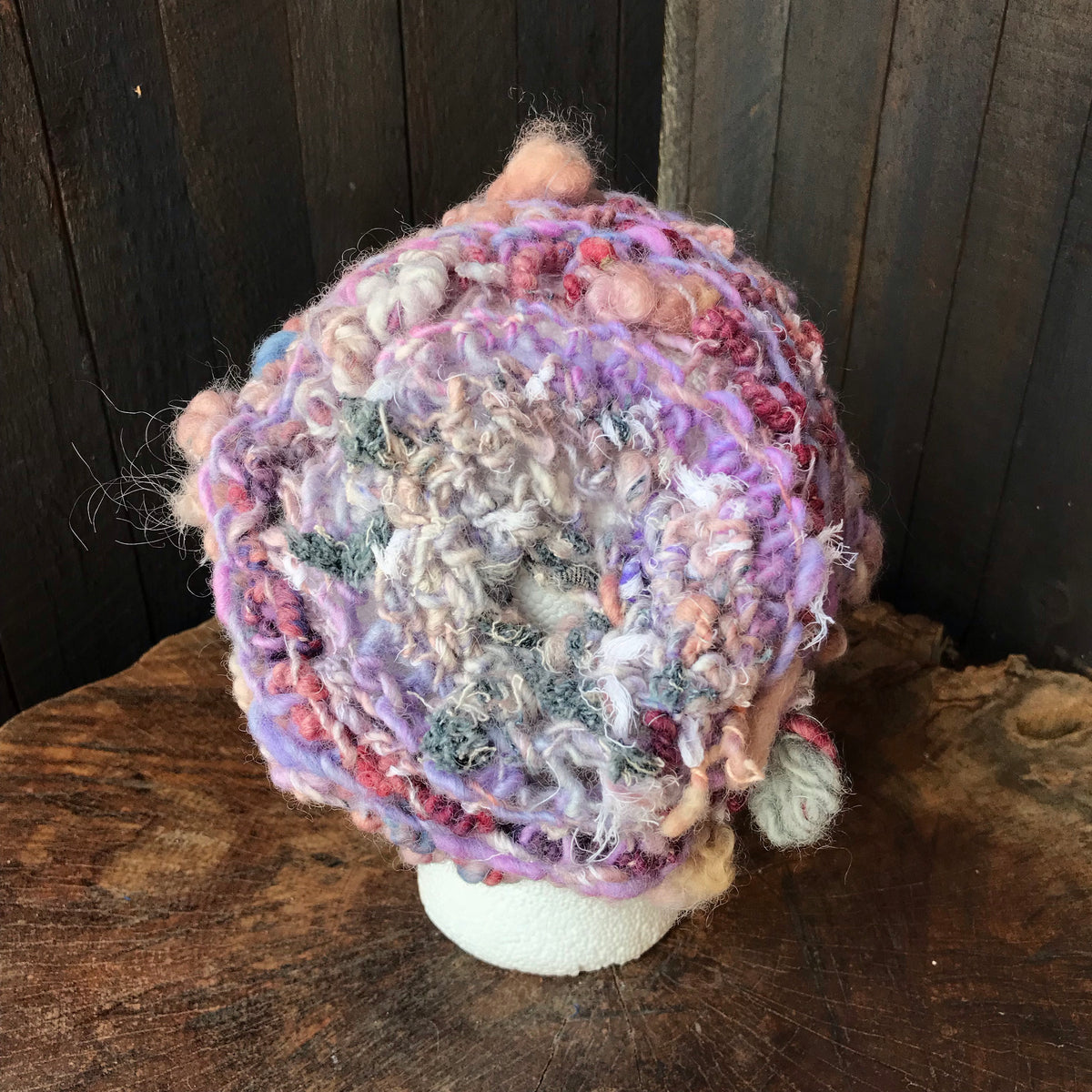 Purple knitted hat | Tuque mauve tricotée | 18”-22” - Mynoush