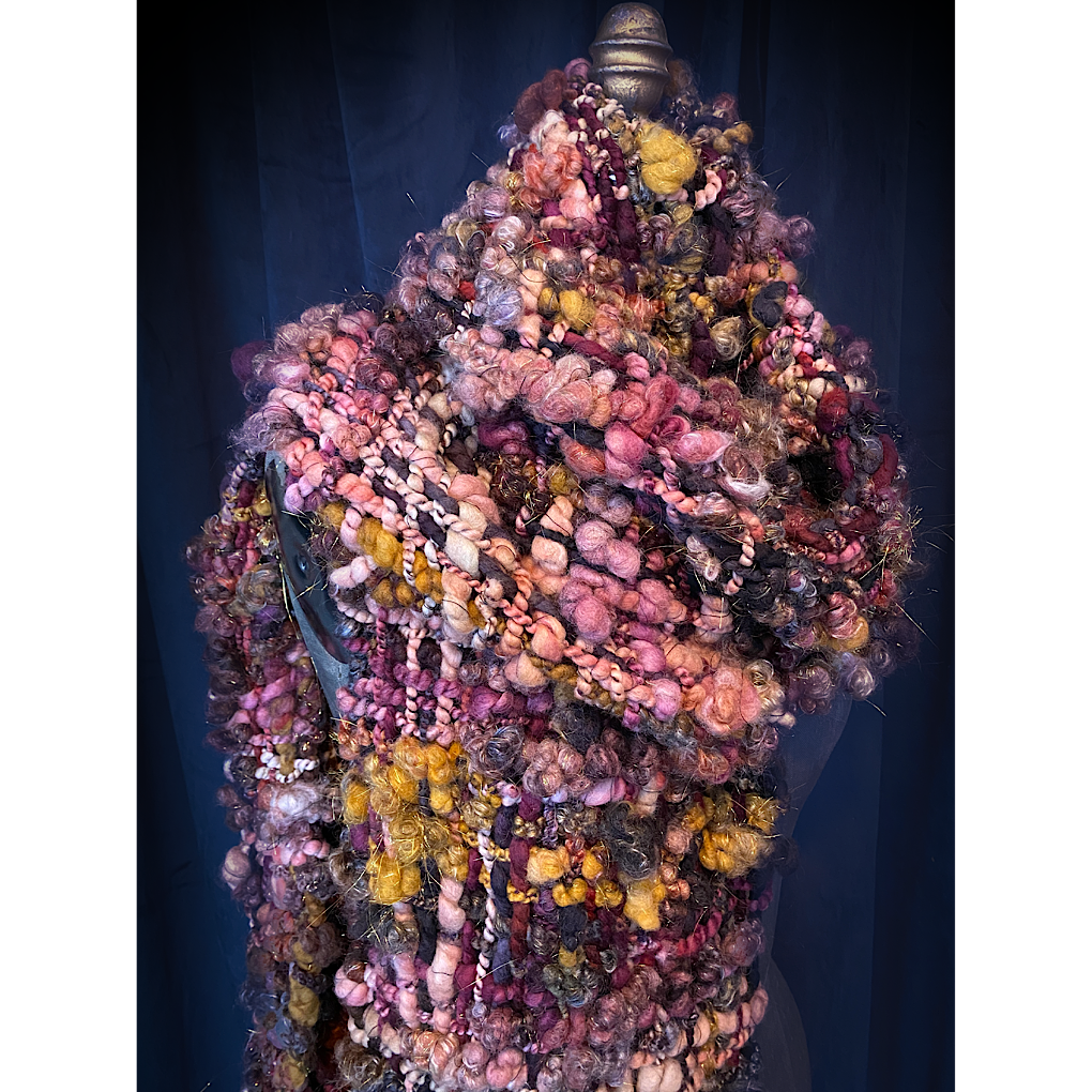 Black Rose Woven scarf