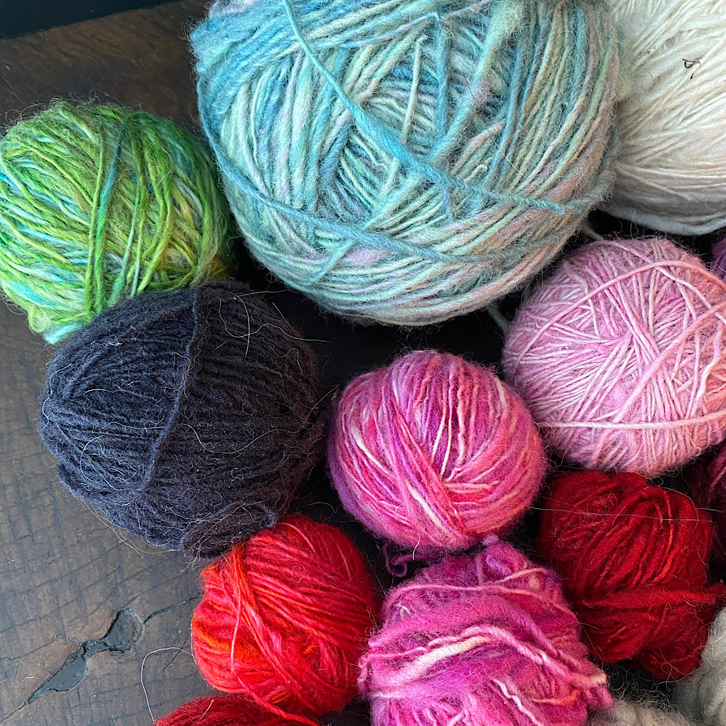 Large lot of lace hand spun 1.5 pound