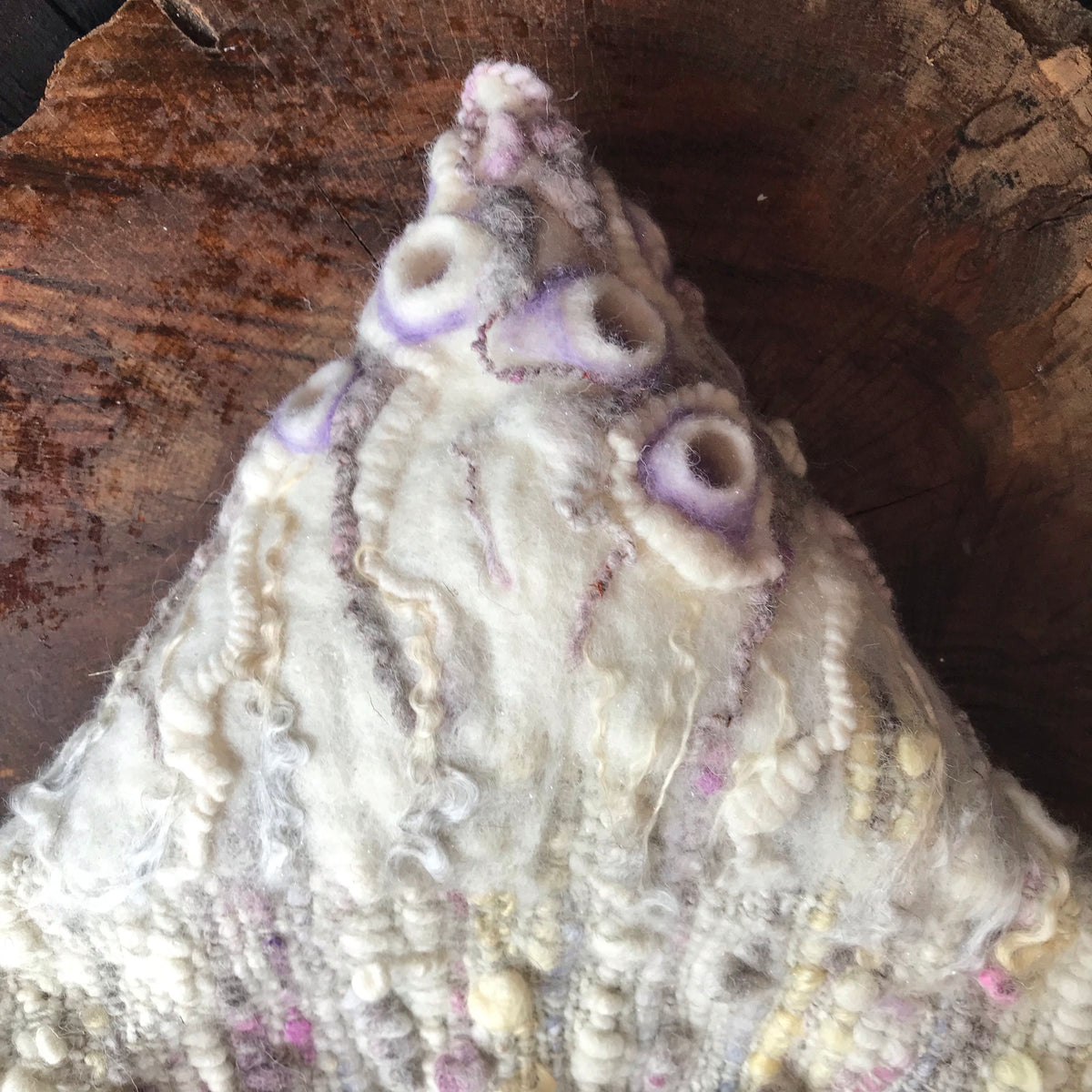 Hand woven and Felted Hooded SCARF | ready to ship | One size 35” x 10” - Mynoush