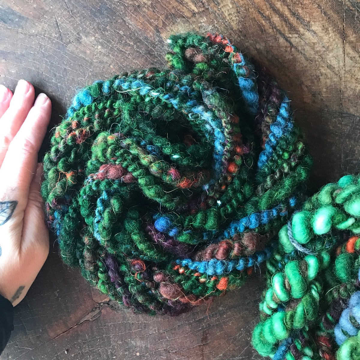 Green art yarn duo 100g - Mynoush