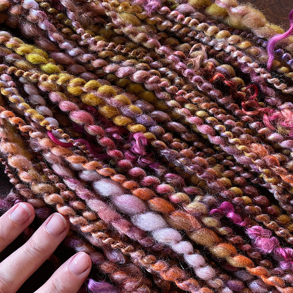 Fleur dorée Art yarn