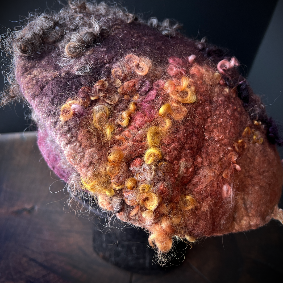 Merino silk beret 21“ 1/4