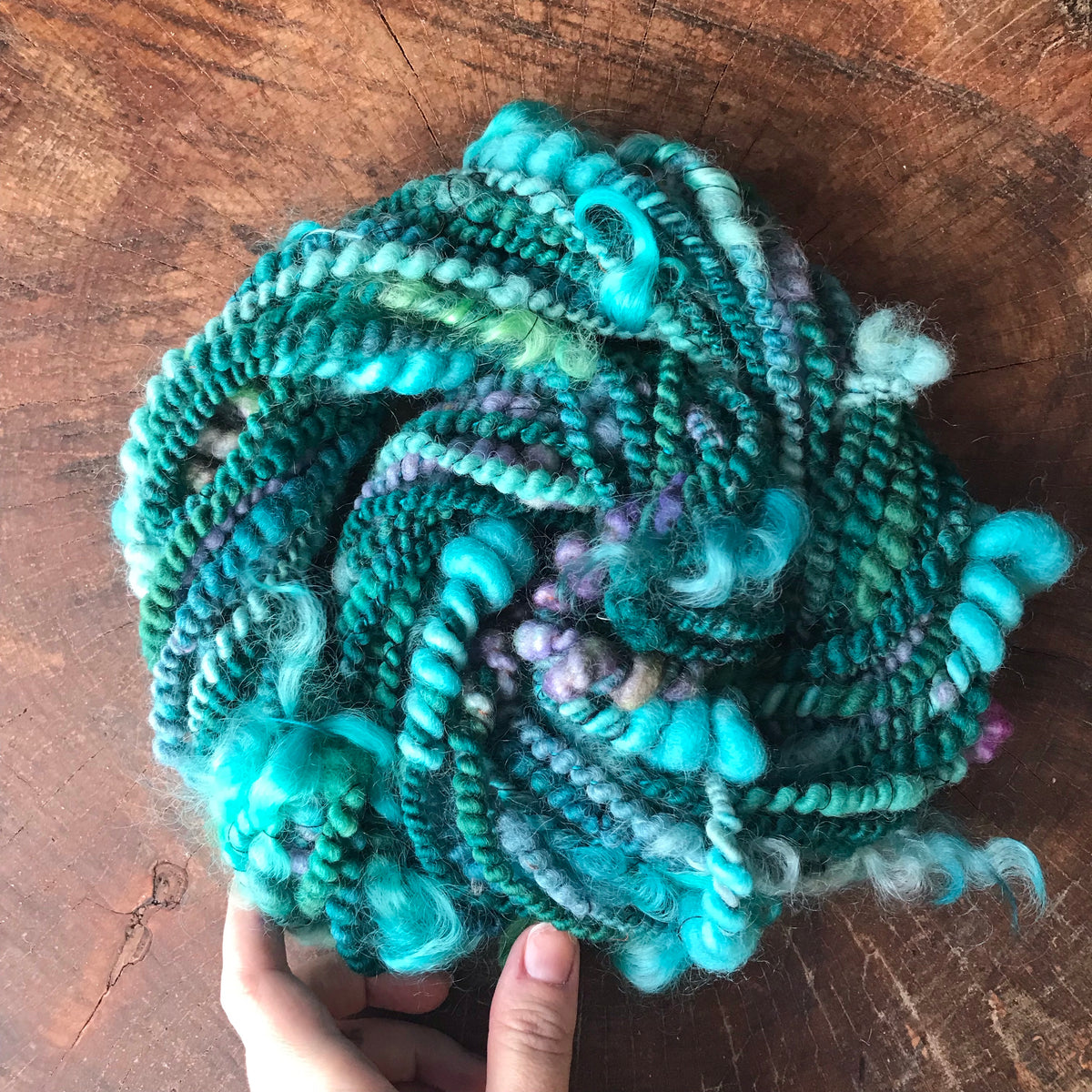 Turquoise blue art yarn 78g - Mynoush