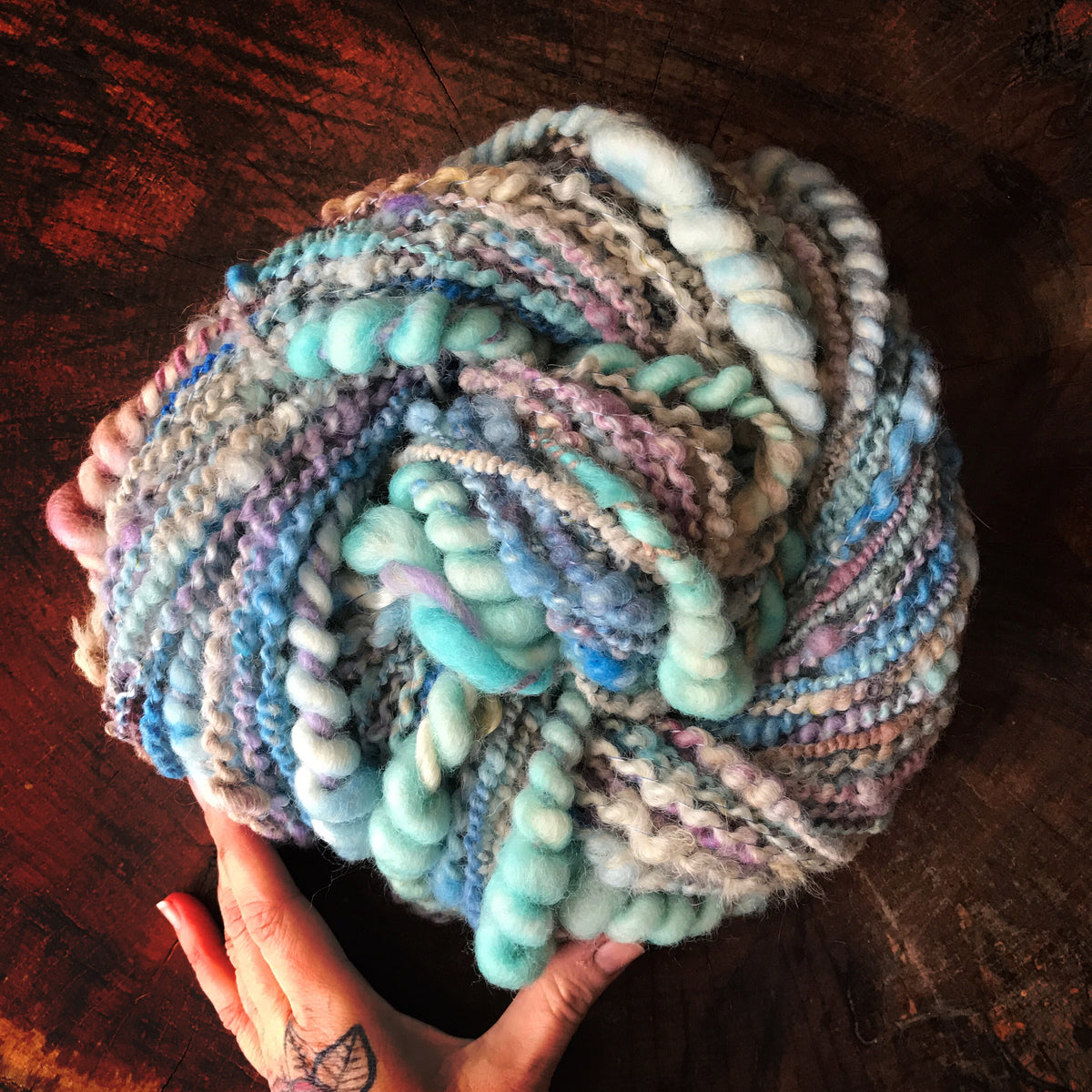 Pastel Blue art yarn 100g - Mynoush