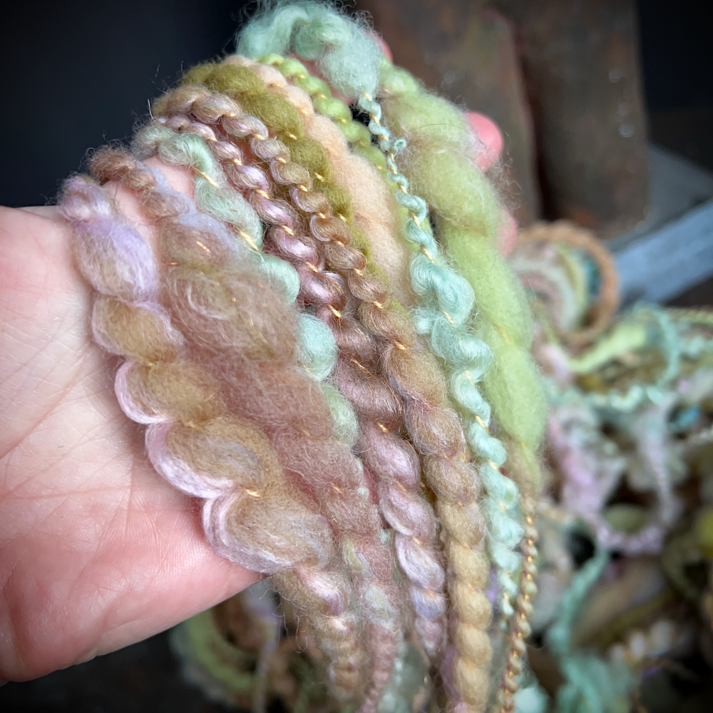 Hand spun knitting art yarn