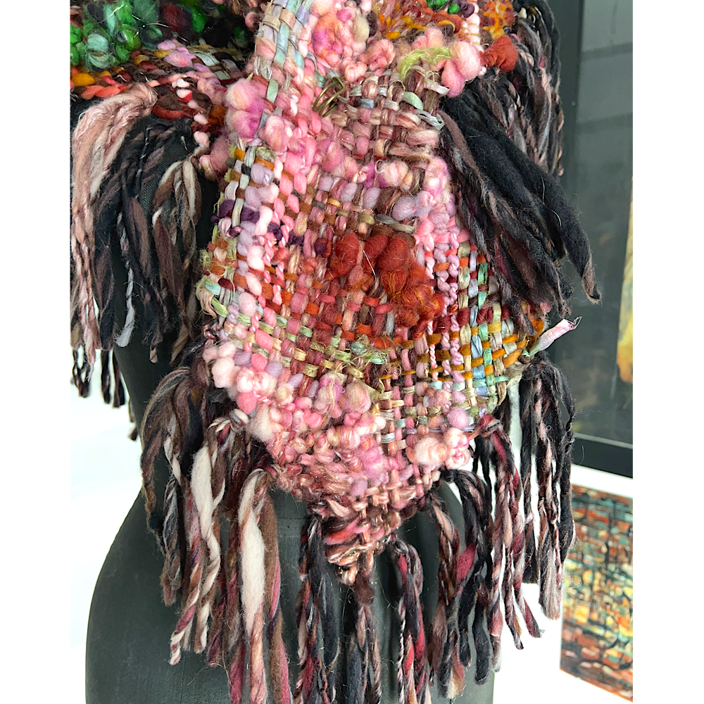 Wood Rose woven Shawl