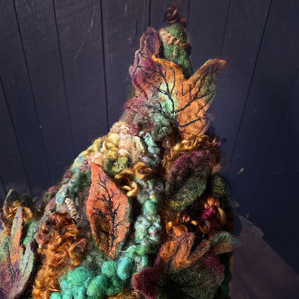 Legend of Fall Fairy felted hood