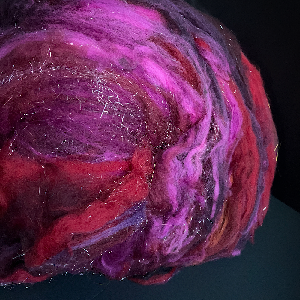 Batt for spinning yarn