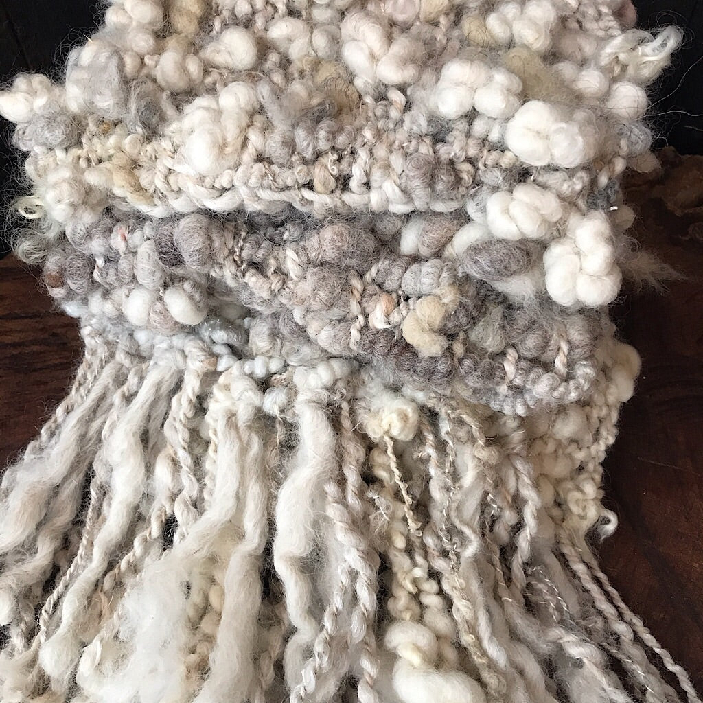 Woven alpaca scarf