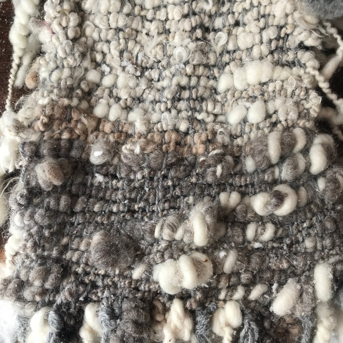 Giant Grey scarf 100% Wool - Foulard Géant 100% laine gris - Mynoush