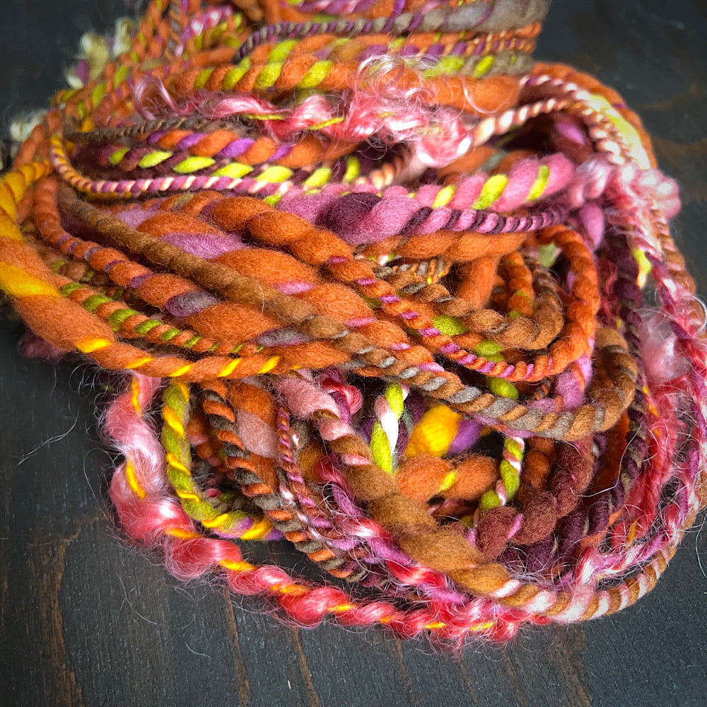 Art yarn for weaving and knitting