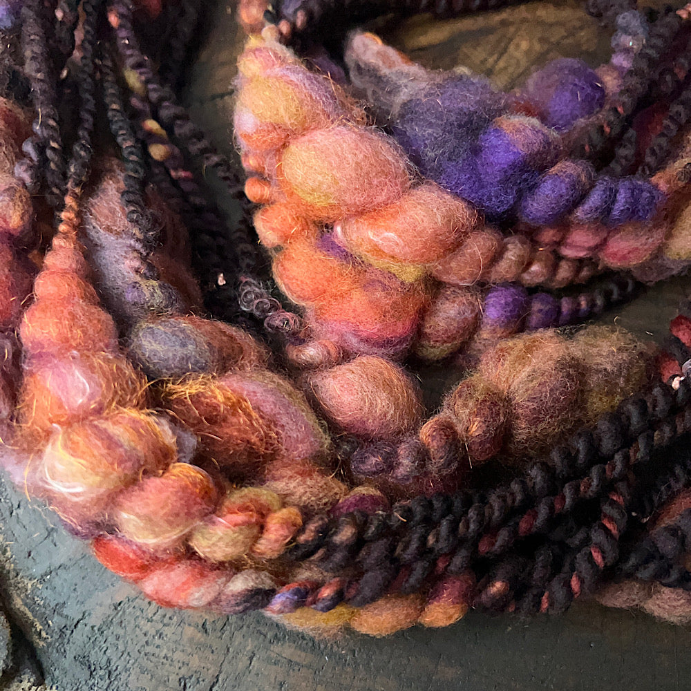 Art yarn trio for weaving 5.1 oz