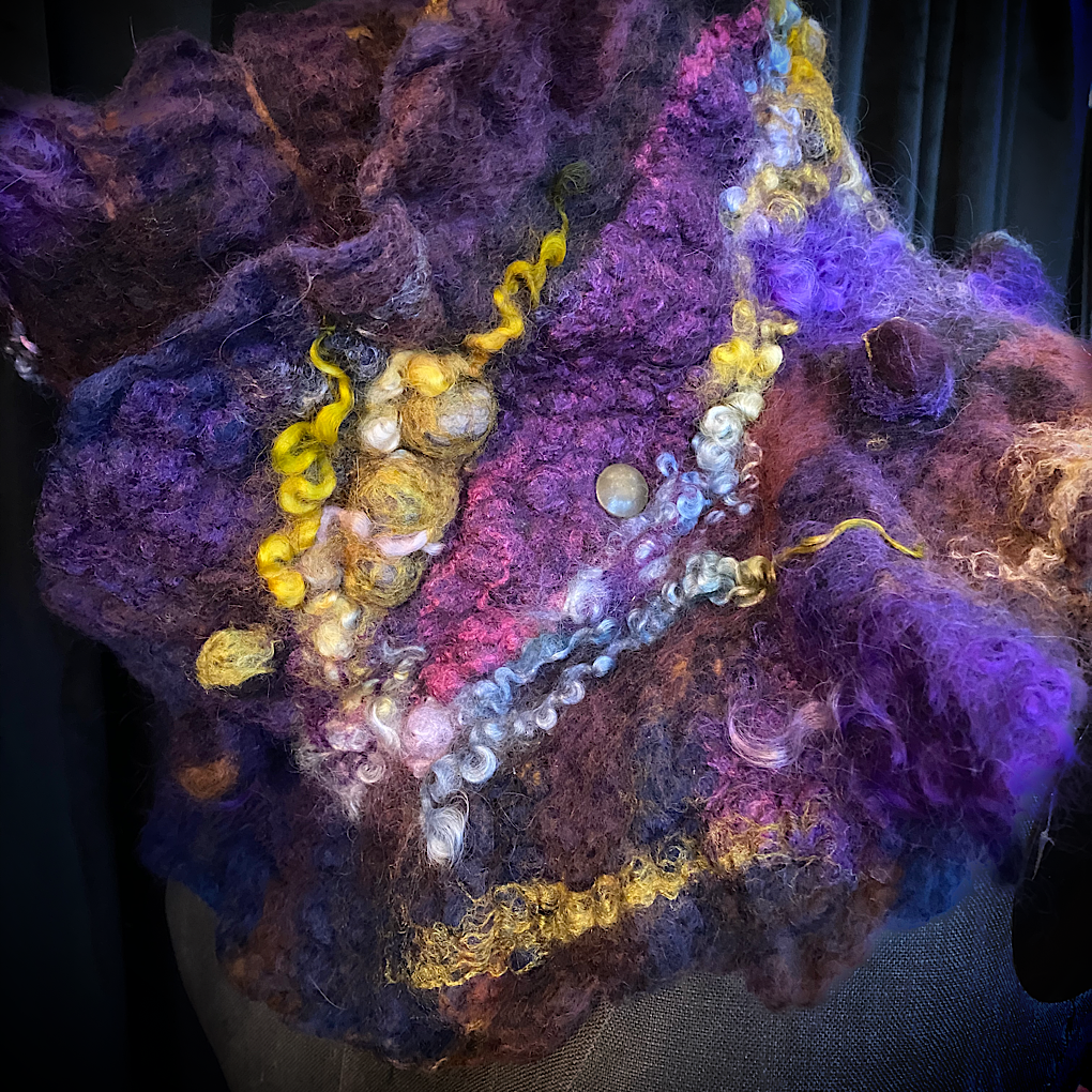 Nebula 2022 - felted scarf