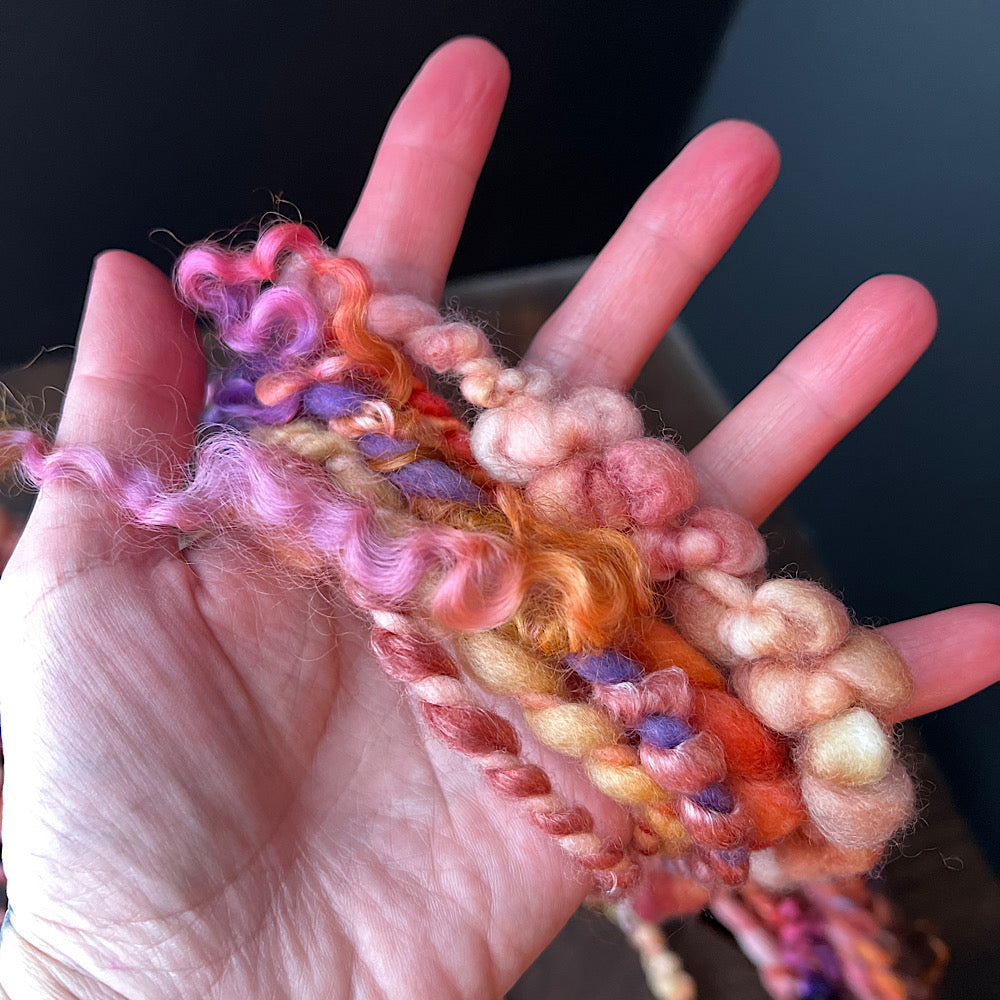 Peaches pie - art yarn