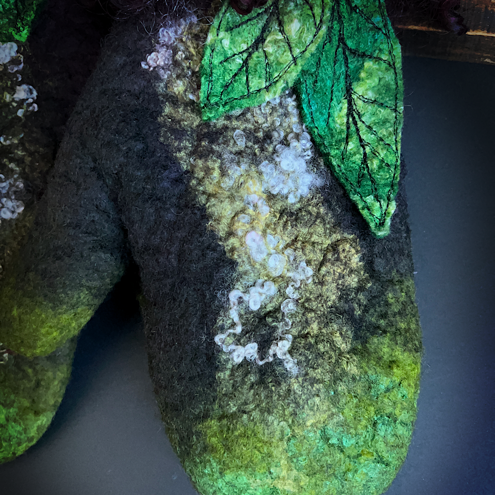 Felted mittens size small medium