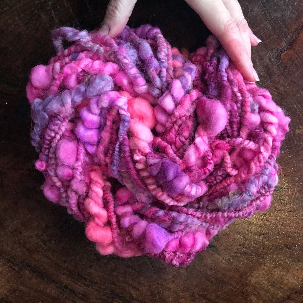 Pink art yarn 85g - Mynoush