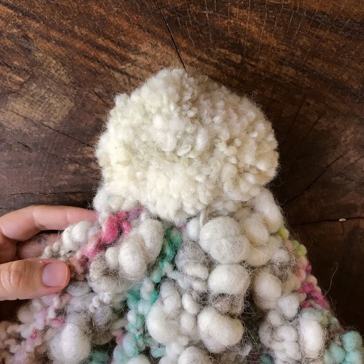 Hand knitted hat | Tuque blanche - Mynoush