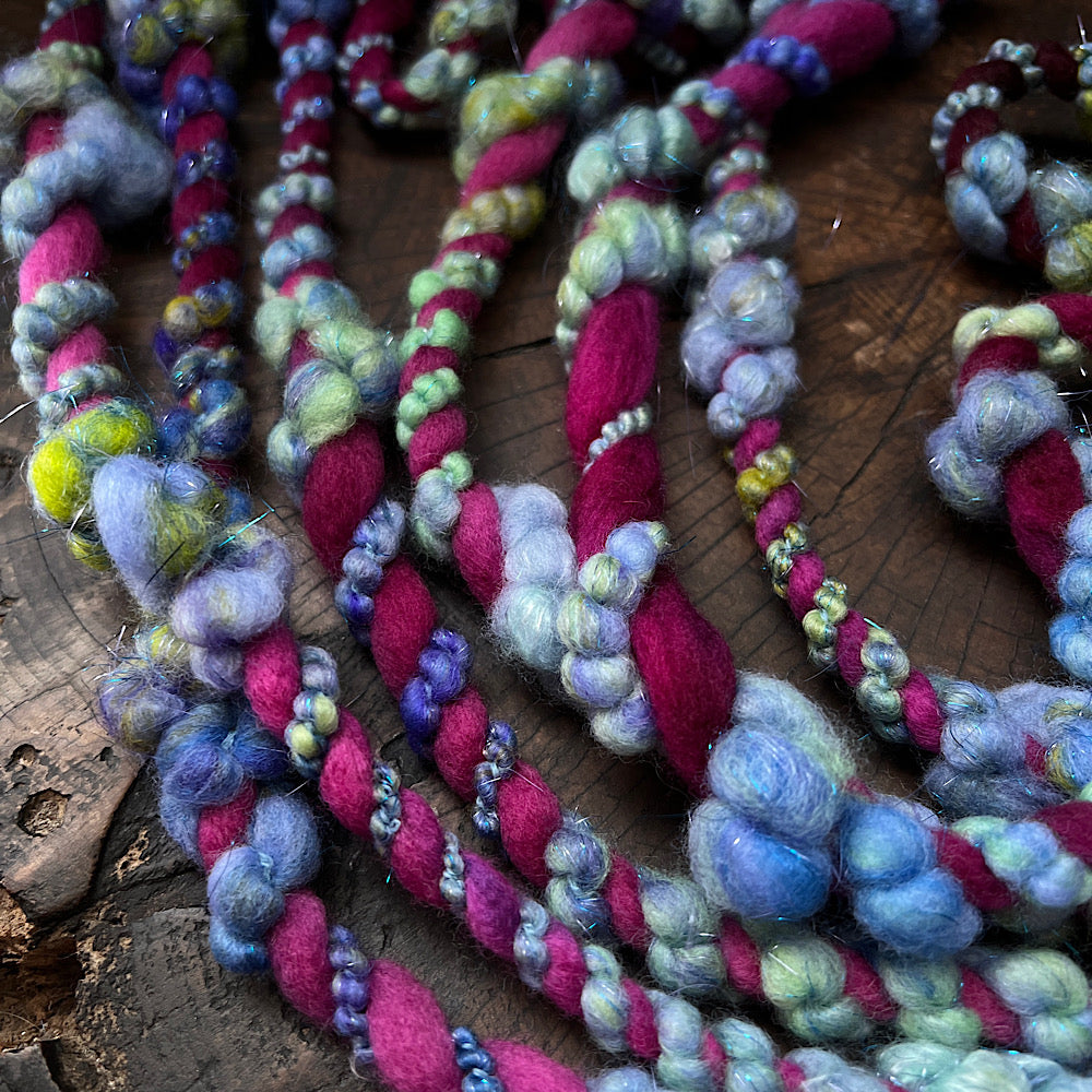 Blueberries twist weaving art yarn