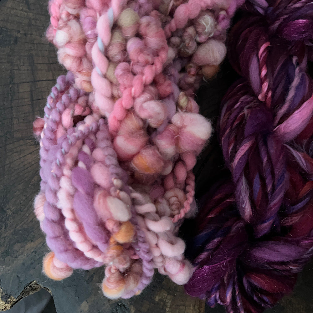 Art yarn trio for weaving 5.7 oz