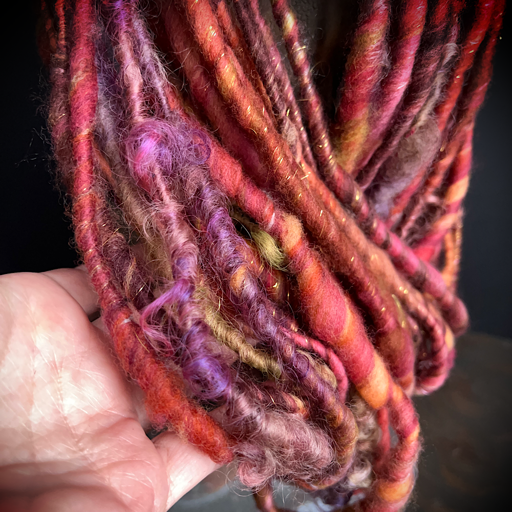 Core spun weaving yarn