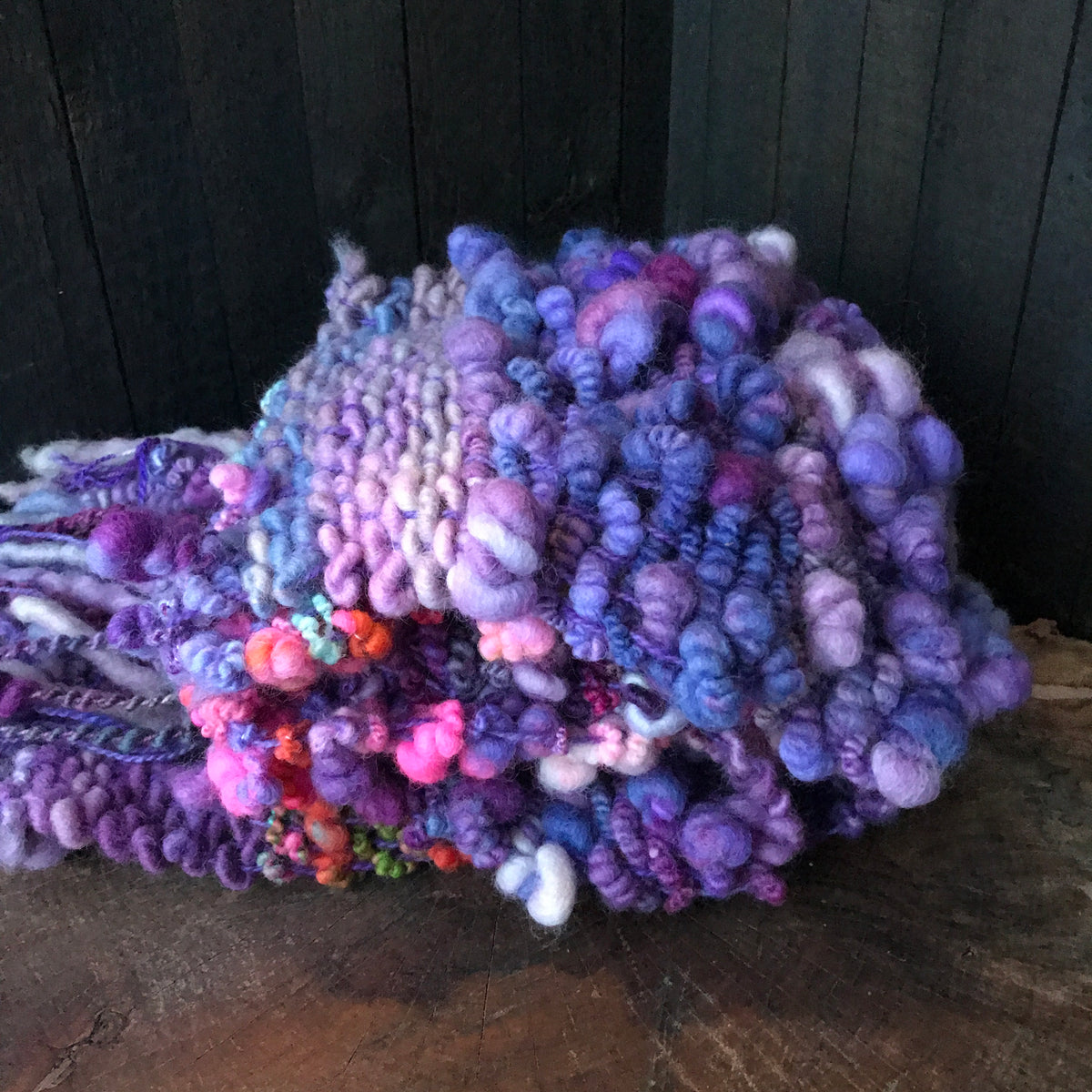 Purple scarf - Foulard mauve - Mynoush