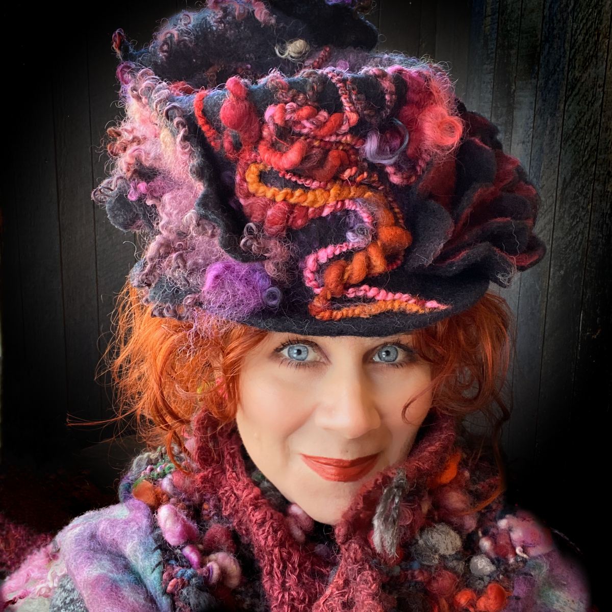 Felted top hat