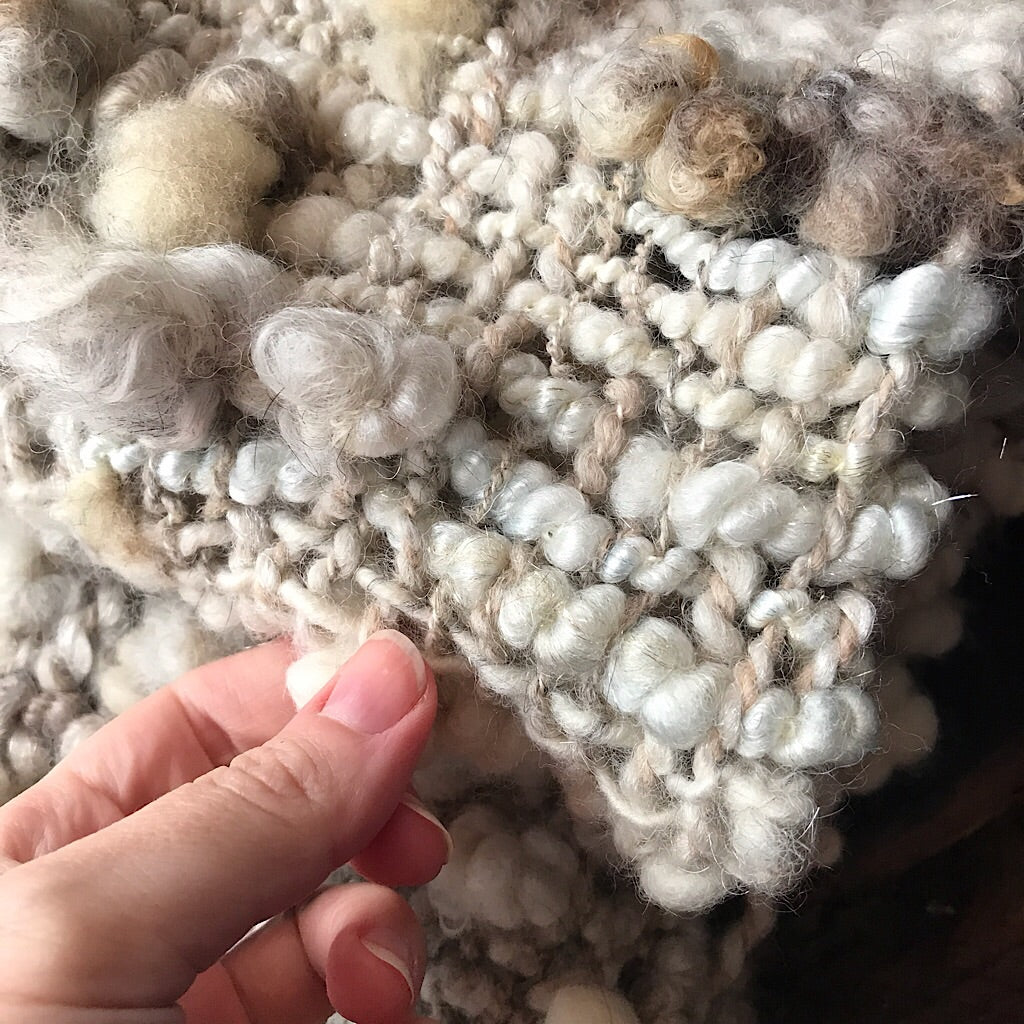 Woven alpaca scarf