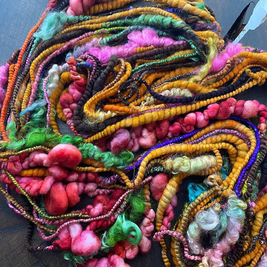 Gold embrace art yarn