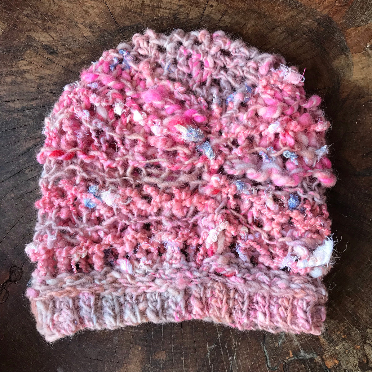 Pink knitted woman hat | Tuque rose en tricot|16”-21” - Mynoush