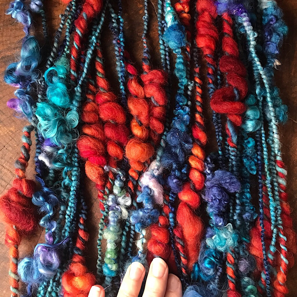 Bleuets Canneberges Art yarn