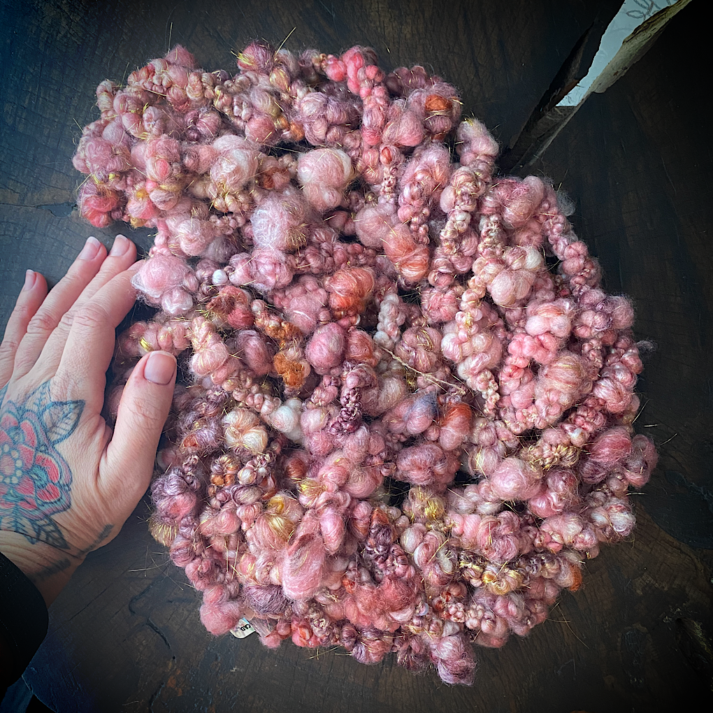 Frozen cheeks SUPER jumbo boucle Art yarn