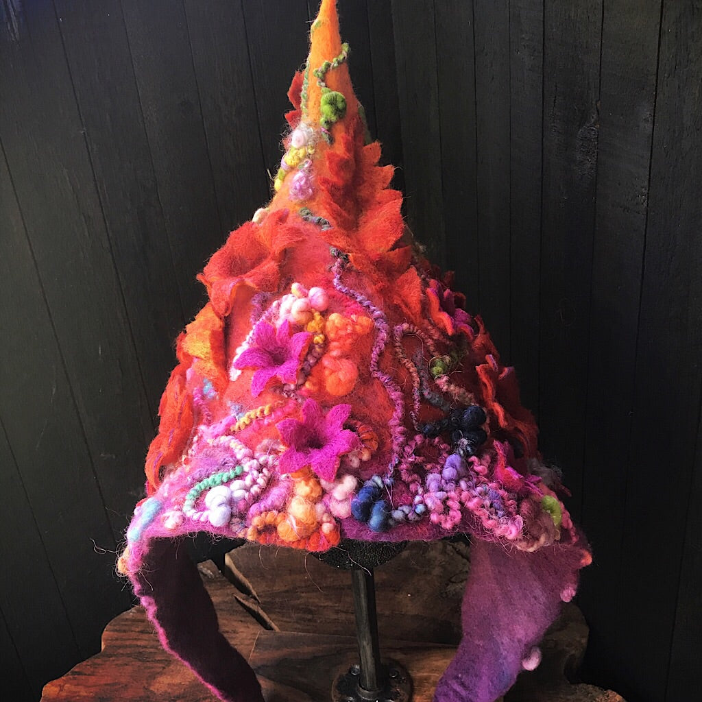 Fairy felted hood