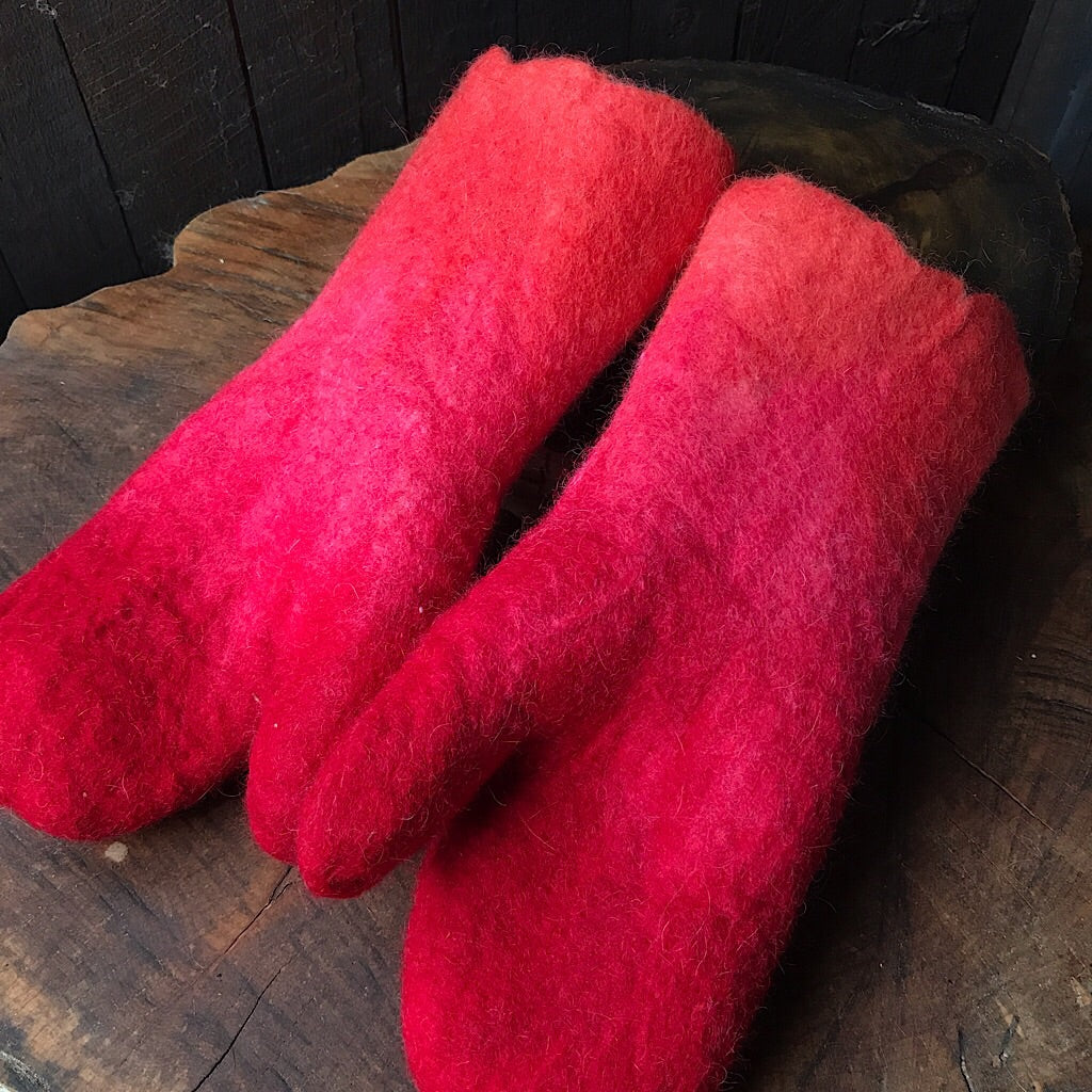 Felted mittens