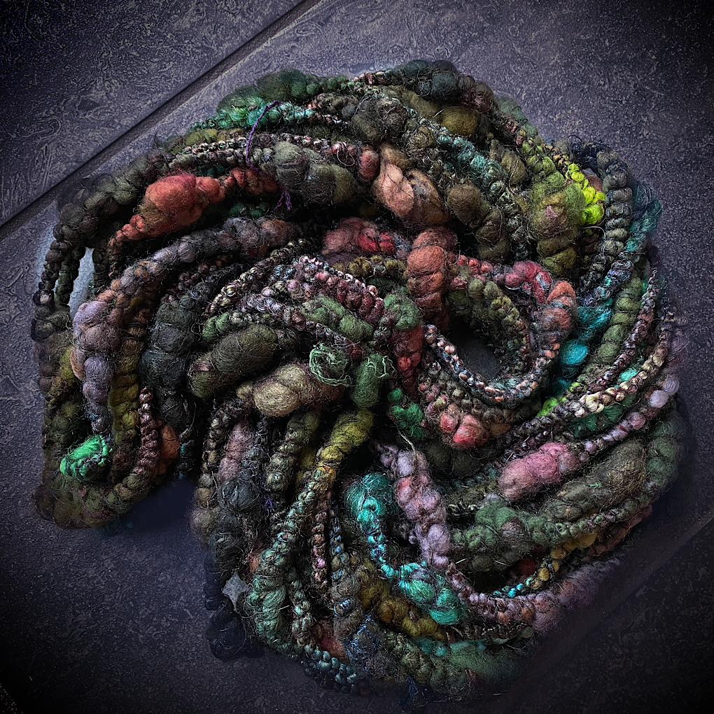 Pine forest Jumbo boucle art yarn