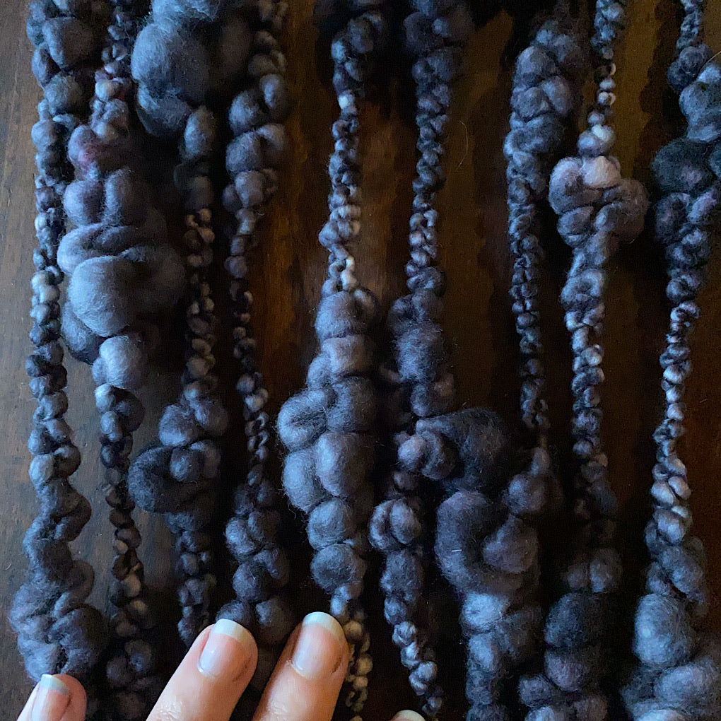 Charcoal Jumbo boucle Art yarn