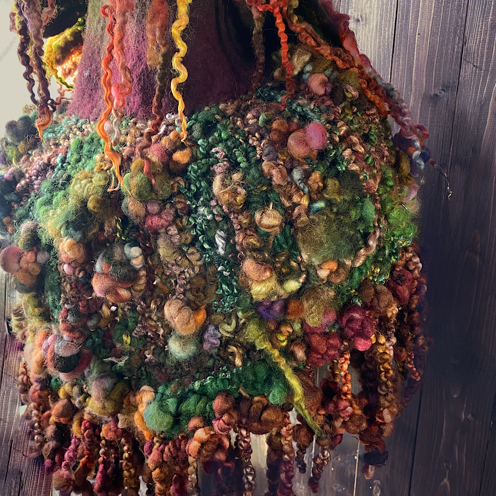 Woodland felted collar