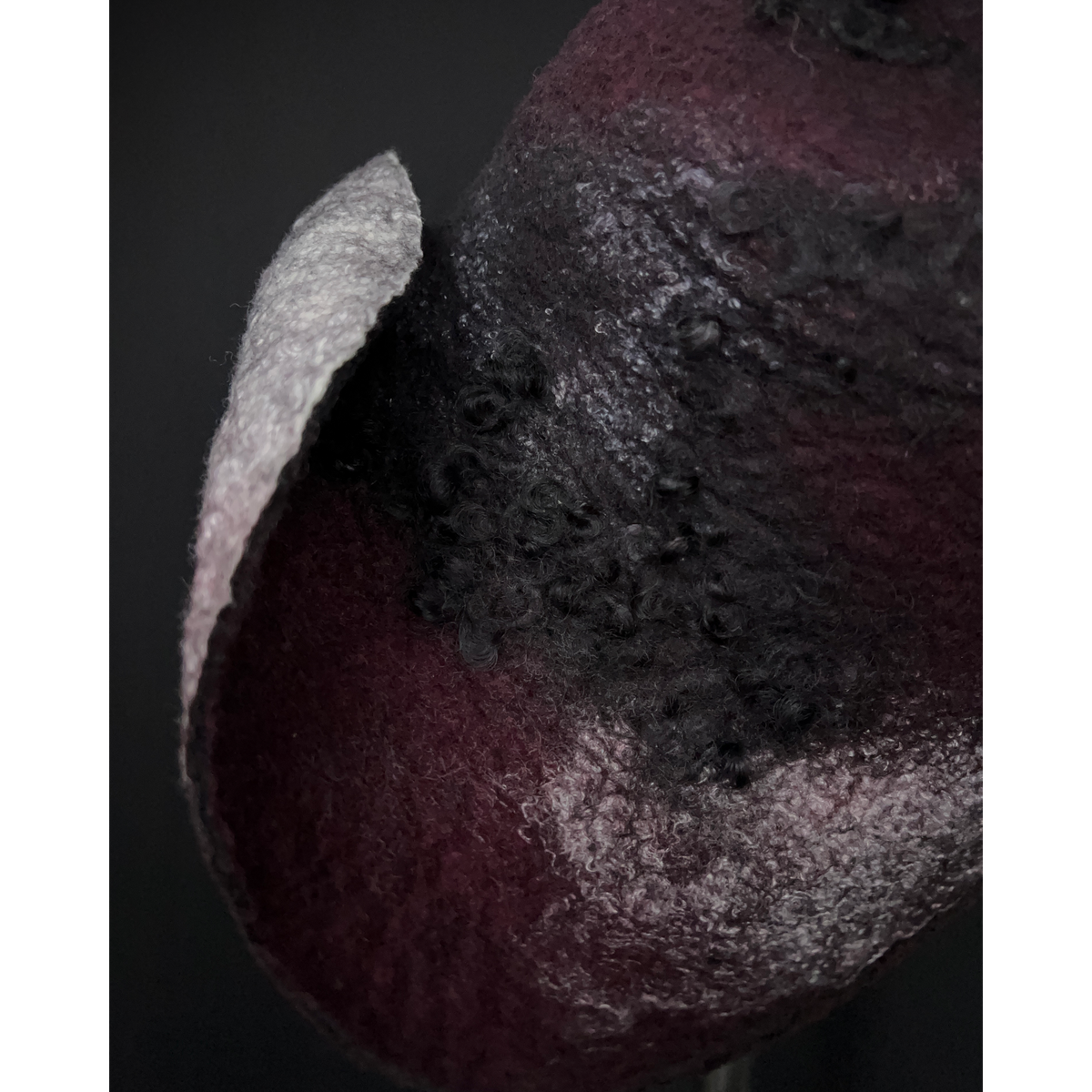 Felted flapper’s hat size 23.5”