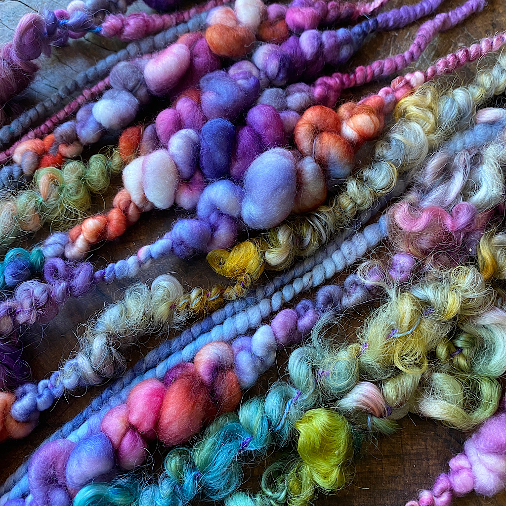 Blue sunset art yarn