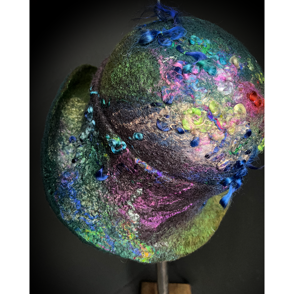 Felted cloche hat- 23”