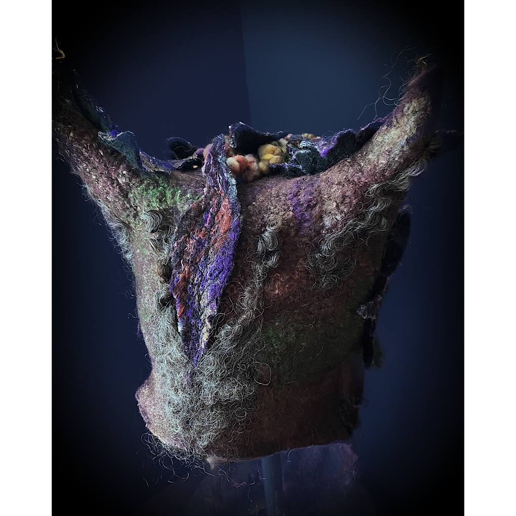 Forest spirit- felted hood