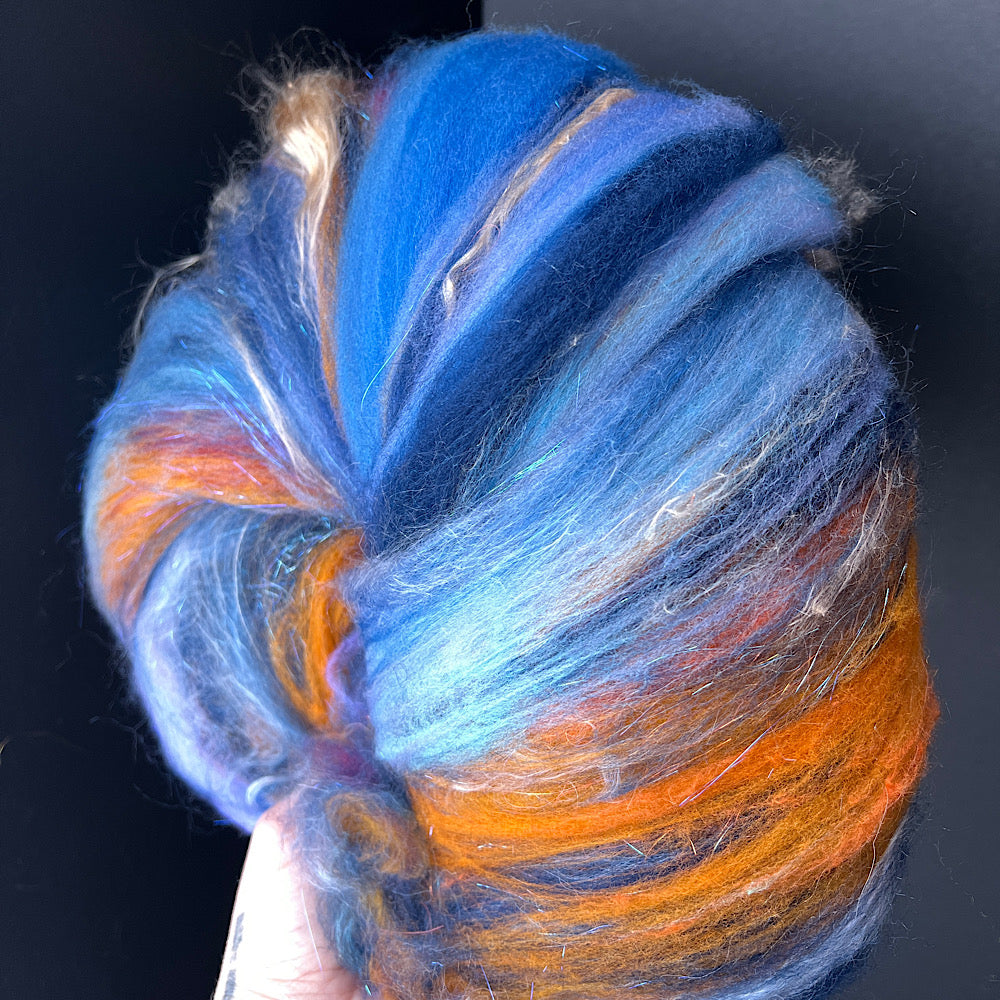 Batt for spinning yarn