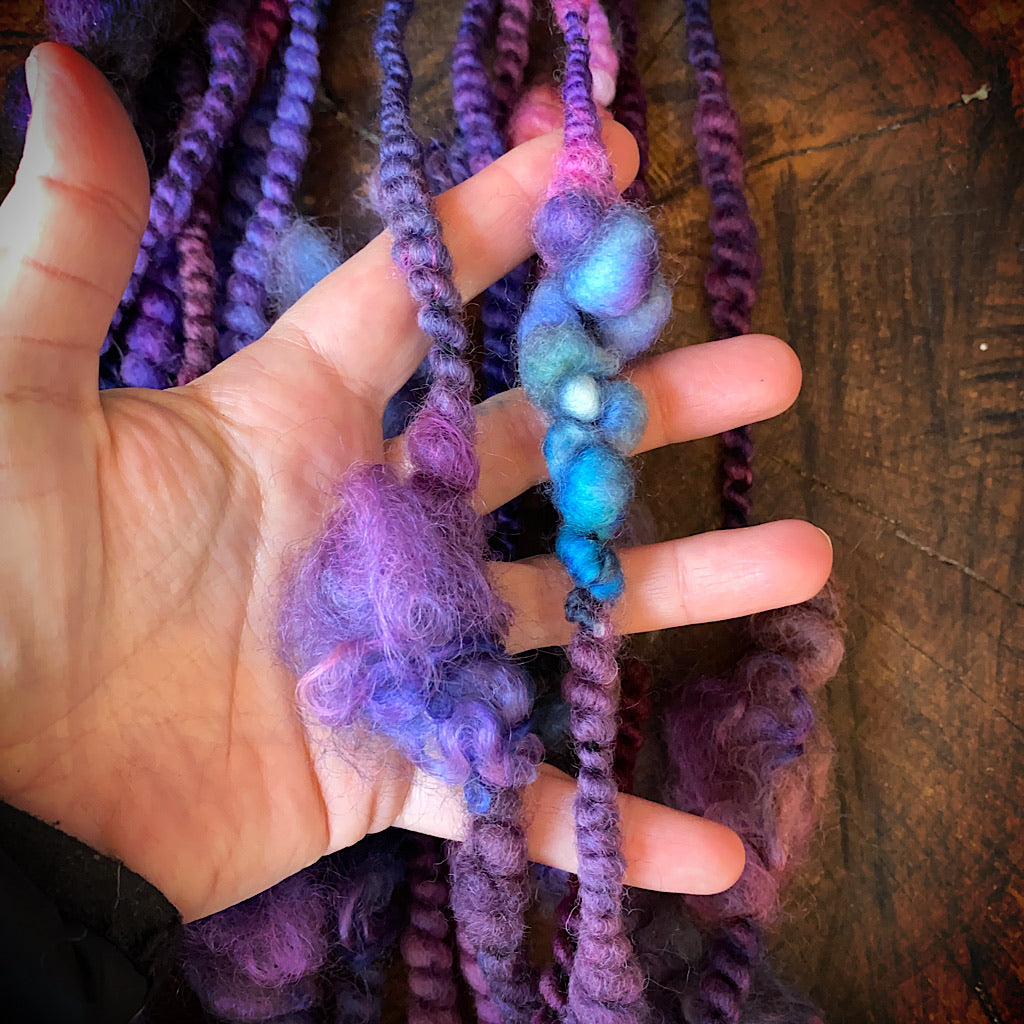Purple Heart 2 Art yarn