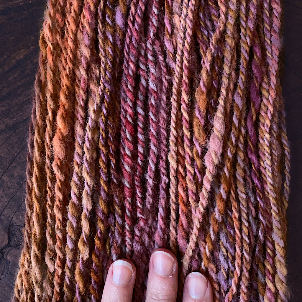 Hand spun alpaca yarn 8